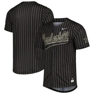 V&erbilt Commodores Nike ピンストライプ レプリカ フル-ボタン ベースボー