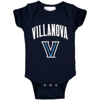 Villanova Wildcアットs キッズ アーチ & ロゴ ロンパース - ネイビー