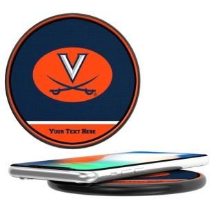 バージニア・キャバリアーズ パーソナライズ 10-Wアットt ワイヤレス スマホ Charger