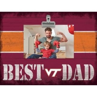 Virginia テック Hokies 10'' x 10'' Best Dad クリップ フレーム