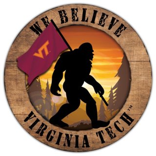 Virginia ƥå Hokies 12'' We Believe ӥåfoot   ͥ