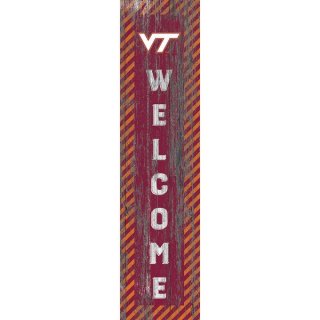 Virginia ƥå Hokies 12'' x 48'' ɥ Leaner Welcome  ͥ