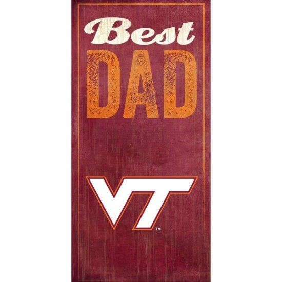 Virginia ƥå Hokies 6'' x 12'' Best Dad  ᡼