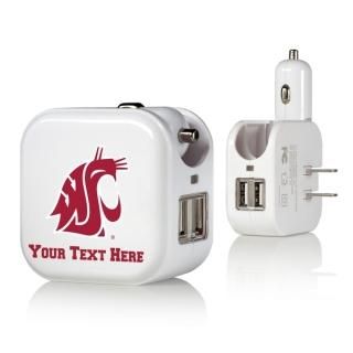 ワシントンステイト・クーガーズ パーソナライズ 2-In-1 USB Charger