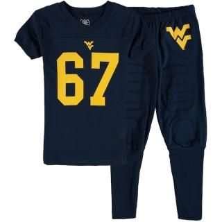 ウエストバージニア・マウンテニアーズ Wes & Willy ユース Football パジャマ セ