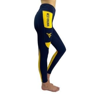 ウエストバージニア・マウンテニアーズ レディース Cell スマホ ポケット Leggings -