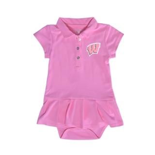 ウィスコンシン・バジャーズ Garb ガール キッズ カーoライン キャップ スリーブ ポロ ドレス