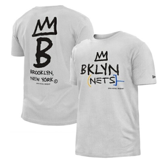 ブルックリンネッツ ニューエラ（New Era）（ニューエラ） 2022/23 シティ エディション ビッグサイズ Tシャツ - ホワイト -  NBAグッズ バスケショップ通販専門店 ロッカーズ