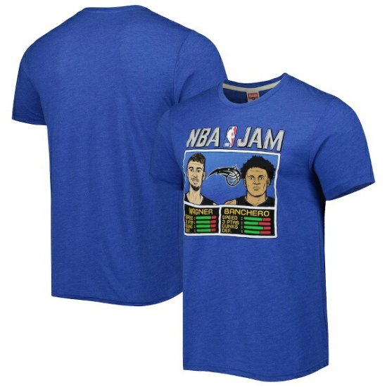 Franz Wagner & Paolo Banchero オーランドマジック Homage NBA Jam Tri-Bl端 Tシャツ - ブルー -  NBAグッズ バスケショップ通販専門店 ロッカーズ