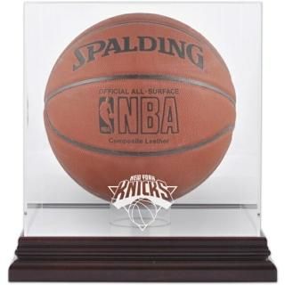 ニューヨークニックス ファナティクス オーセンティック マホガニーチーム ロゴ バスケットボール ディスプレイケース 背面に鏡付