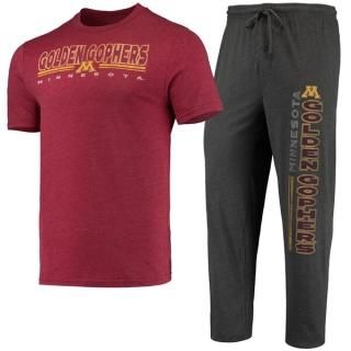 ミネソタ・ゴールデンゴーファーズ コンセプト スポーツ ミーter Tシャツ & パンツ スリープ