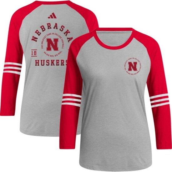 Nebraska Huskers ǥ ǥ ١ܡ 饰 3/4-꡼  ᡼