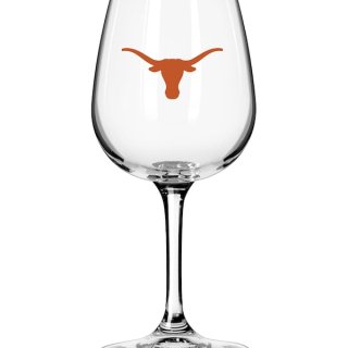 テキサス・ロングホーンズ ロゴ 12オンス（354ml） Stemmed ワイン ガラス サムネイル