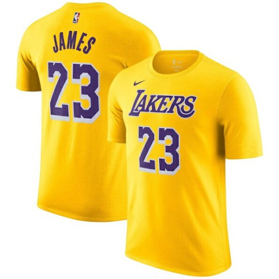 レブロン ジェームズ ロサンゼルス・レイカーズ Nike ネーム&ナンバー Tシャツ - ゴールド - NBAグッズ バスケショップ通販専門店  ロッカーズ