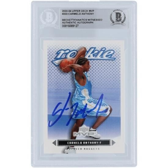 NBA Carmelo Anthony サイン入り写真