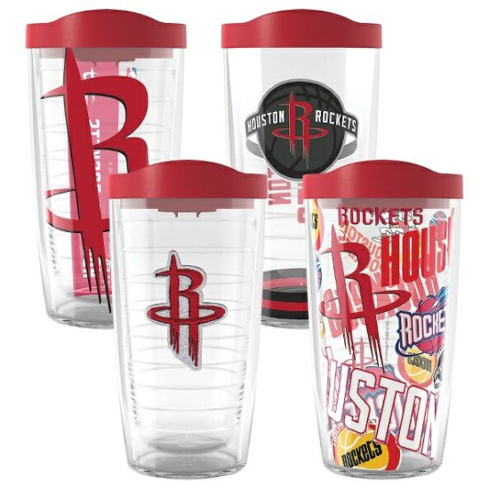 ヒューストンロケッツ Tervis フォー-パック 16オンス(473ml) クラシック タンブラー セット - NBAグッズ  バスケショップ通販専門店 ロッカーズ