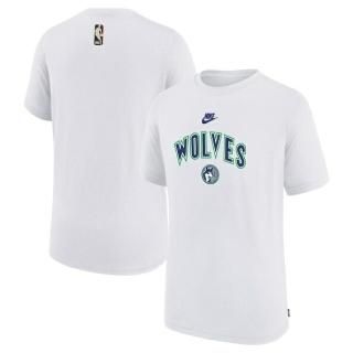  ߥͥƥС֥ Nike NBA 桼 2023/24 饷å ǥ ƥå ץ쥲 塼ƥ T - ۥ磻 ͥ