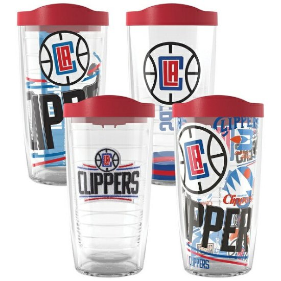 ロサンゼルスクリッパーズ Tervis フォー-パック 16オンス(473ml) クラシック タンブラー セット - NBAグッズ  バスケショップ通販専門店 ロッカーズ