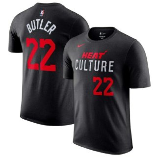 ジミー・バトラー マイアミヒート Nike 2023/24 シティ エディション ネーム&ナンバー Tシャツ - ブラック サムネイル