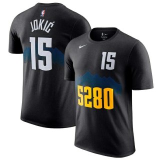 ニコラ・ヨキッチ デンバーナゲッツ Nike 2023/24 シティ エディション ネーム&ナンバー Tシャツ - ブラック サムネイル