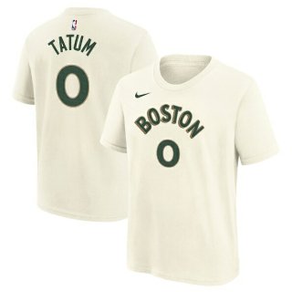 ジェイソン・テイタム ボストンセルティックス Nike ユース 2023/24 シティ エディション ネーム&ナンバー Tシャツ - クリーム サムネイル