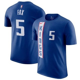 ディアロン・フォックス サクラメントキングス Nike 2023/24 シティ エディション ネーム&ナンバー Tシャツ - ブルー サムネイル