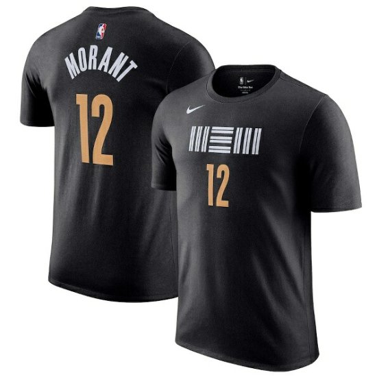 ジャ・モラント メンフィスグリズリーズ Nike 2023/24 シティ エディション ネーム&ナンバー Tシャツ - ブラック - NBAグッズ  バスケショップ通販専門店 ロッカーズ