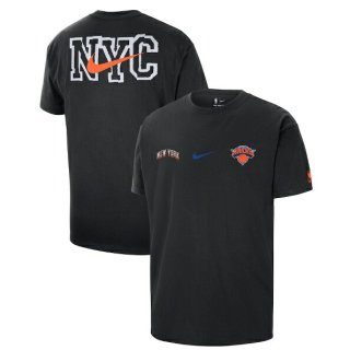  ニューヨークニックス Nike 2023/24 シティ エディション コートside Max90 Tシャツ - ブラック サムネイル