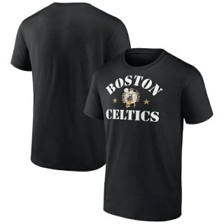 ボストンセルティックス ファナティクス ブランド 2022 フープ For Troops トレーニング Tシャツ - ブラック サムネイル