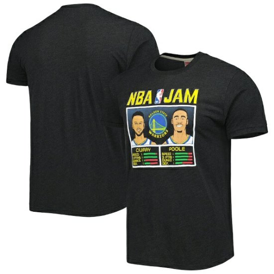 ステファンカリー & ジョーダン・プール ゴールデンステイトウォリアーズ Homage NBA Jam トライブレンド Tシャツ - チャコール -  NBAグッズ バスケショップ通販専門店 ロッカーズ