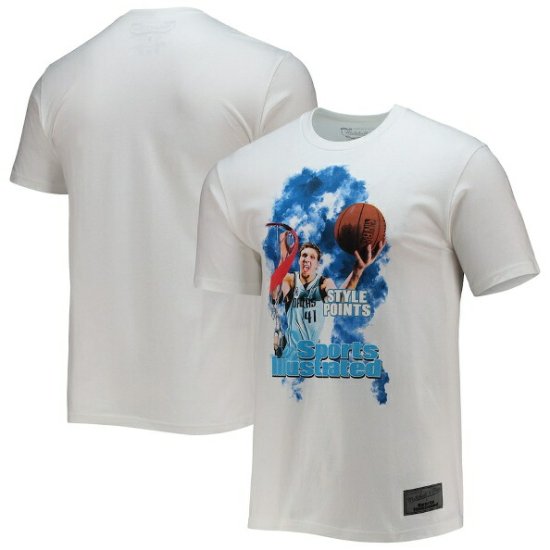 ダーク?ノビツキー ダラスマーベリックス ミッチェル＆ネス x スポーツIllustrアットed プレーヤーTシャツ - ホワイト - NBAグッズ  バスケショップ通販専門店 ロッカーズ