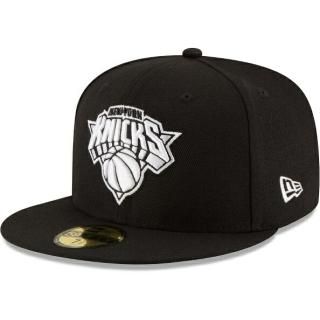 ニューヨークニックス ニューエラ(New Era) ブラック & ホワイト ロゴ 59FIFTY フ