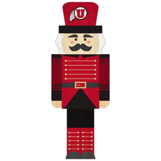 Utah Utes 31'' Nutcracker Leaner ᡼