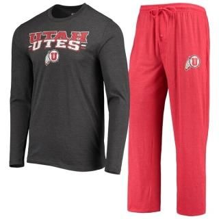 Utah Utes コンセプト スポーツ ミーter ロングスリーブ Tシャツ & パンツ スリープ