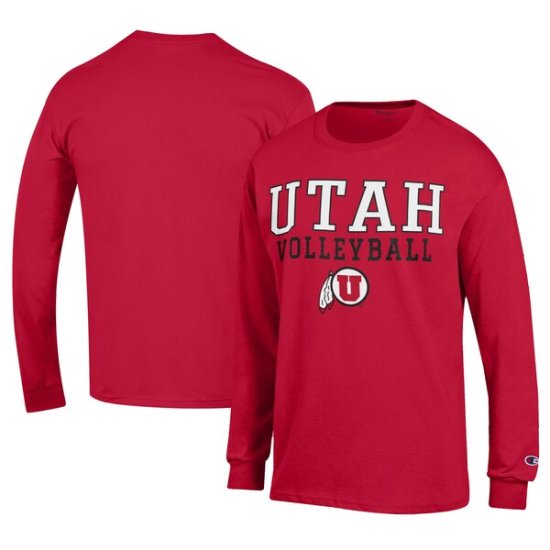 Utah Utes ԥ Stacked  Volleyball 㡼 󥰥 ᡼
