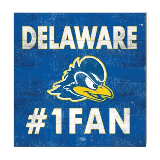 Delaware Fightin' ֥롼 Hens 10'' x 10'' #1 ե ץ顼 ᡼