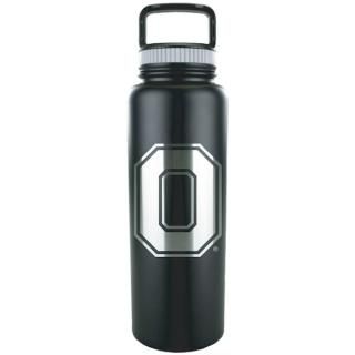 オハイオステイト・バックアイズ 32オンス(60ml) ステンレス マット グローler - ブラッ