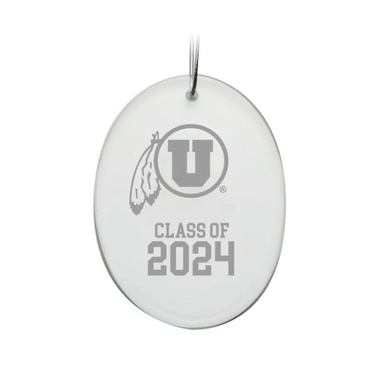 Utah Utes Class  2024 2.75'' x 3.75'' Oval 饹  ᡼