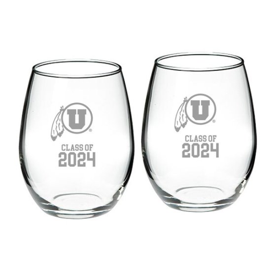 Utah Utes Class  2024 21(621ml) 2 Stemless  ᡼