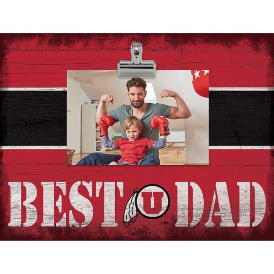 Utah Utes 10'' x 10'' Best Dad å ե졼 ᡼