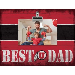 Utah Utes 10'' x 10'' Best Dad å ե졼 ͥ