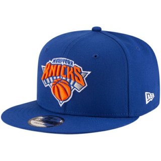  ニューヨークニックス ニューエラ（ニューエラ（New Era）） オフィシャル チーム カラー 9FIFTY スナップバック ハット - ブルー サムネイル