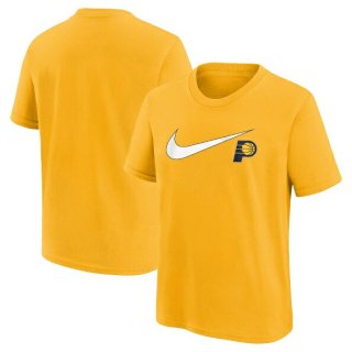 インディアナペイサーズ Nike ユース スウッシュ Tシャツ - ゴールド サムネイル