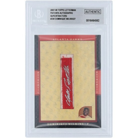 ɥߥ˥륭 ȥ󥿥ۡ ľɮ 2007-08 ȥåץץ졼䡼 Letterman Superfractor Letter Relic #ALA-DW #1/1 BGS  ᡼