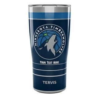 ミネソタティンバーウルブズ Tervis 20オンス(591ml) (入れたい「文字」を備考欄に記入) MVP ファン ステンレス スティール タンブラー