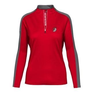 ポートランドトレイルブレイザーズ レベルウエア レディース Remi Insignia コア クォーター-ジップ プルオーバー トップ - レッド