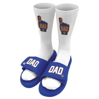 ニューヨークニックス Iスライド ユニセックス #1 Dad ソックス & スライド サンダル バンドル - ブルー