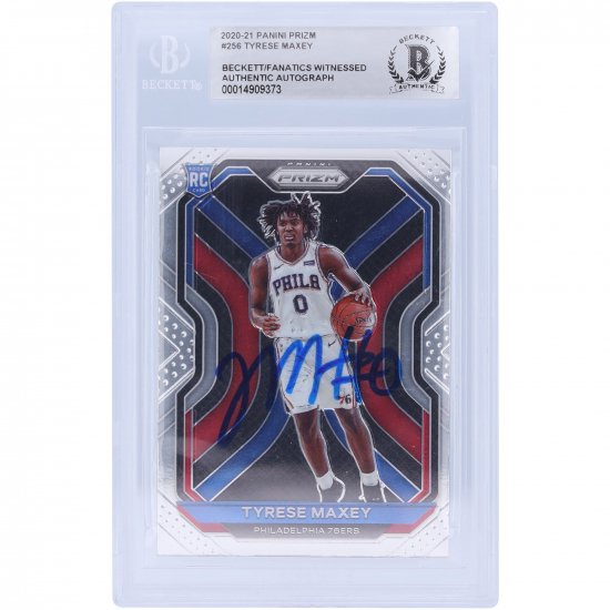 Tyrese Maxey եǥե֥ƥ ľɮ 2020-21 ѥˡ Prizm #256 Beckett եʥƥ Witnessed ƥå ᡼