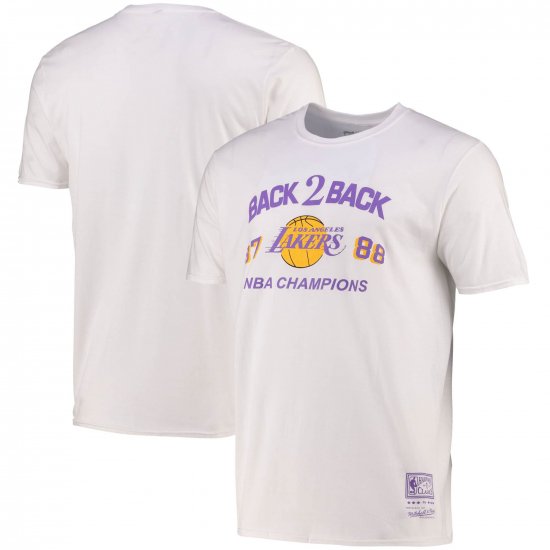 󥼥륹쥤 Back 2 Back Lakers T By ߥåͥ - ۥ磻 -  ᡼