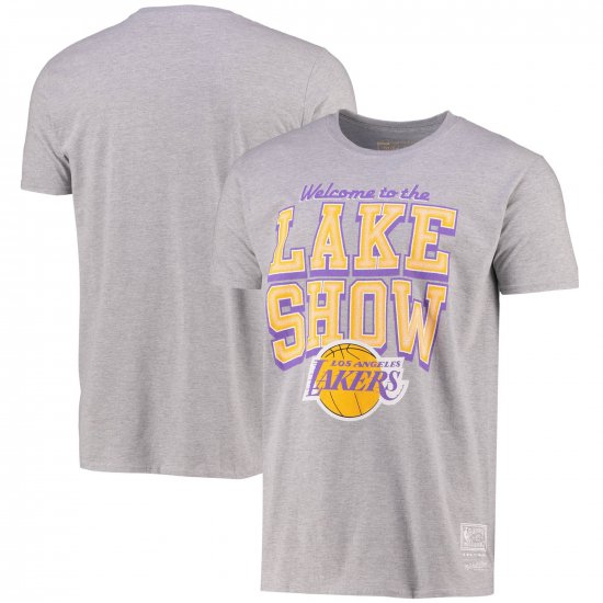 󥼥륹쥤 Lake Show Lakers T By ߥåͥ - Grey -  ᡼